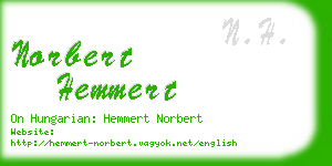 norbert hemmert business card